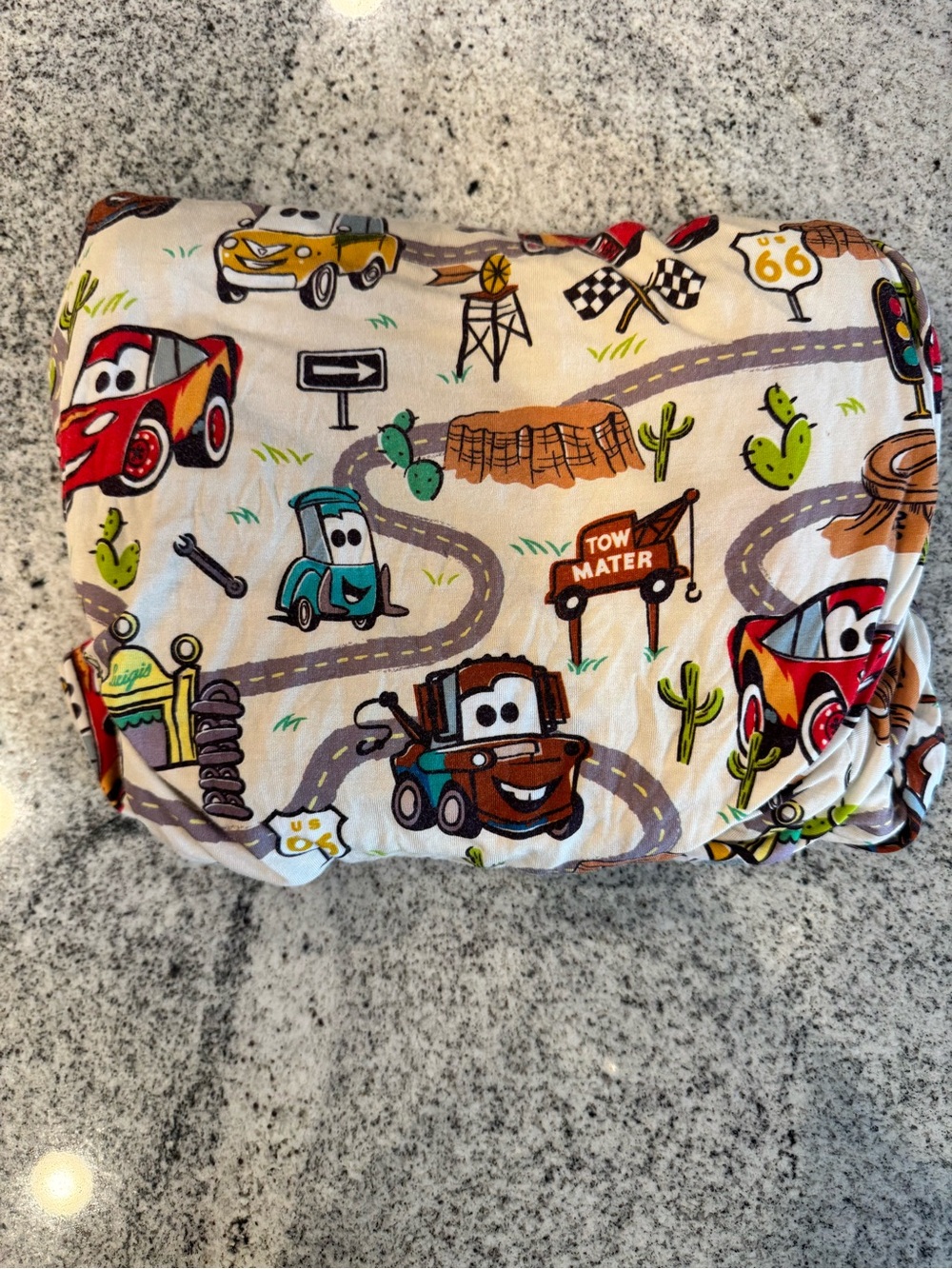 Little Sleepies Cars Radiator Springs Crib Sheet